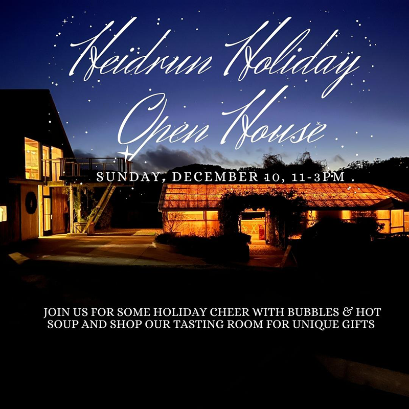 Heidrun Holiday Open House, Sunday Dec. 10th